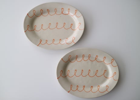 yoshimitsu nakasono / oval plate オレンジ