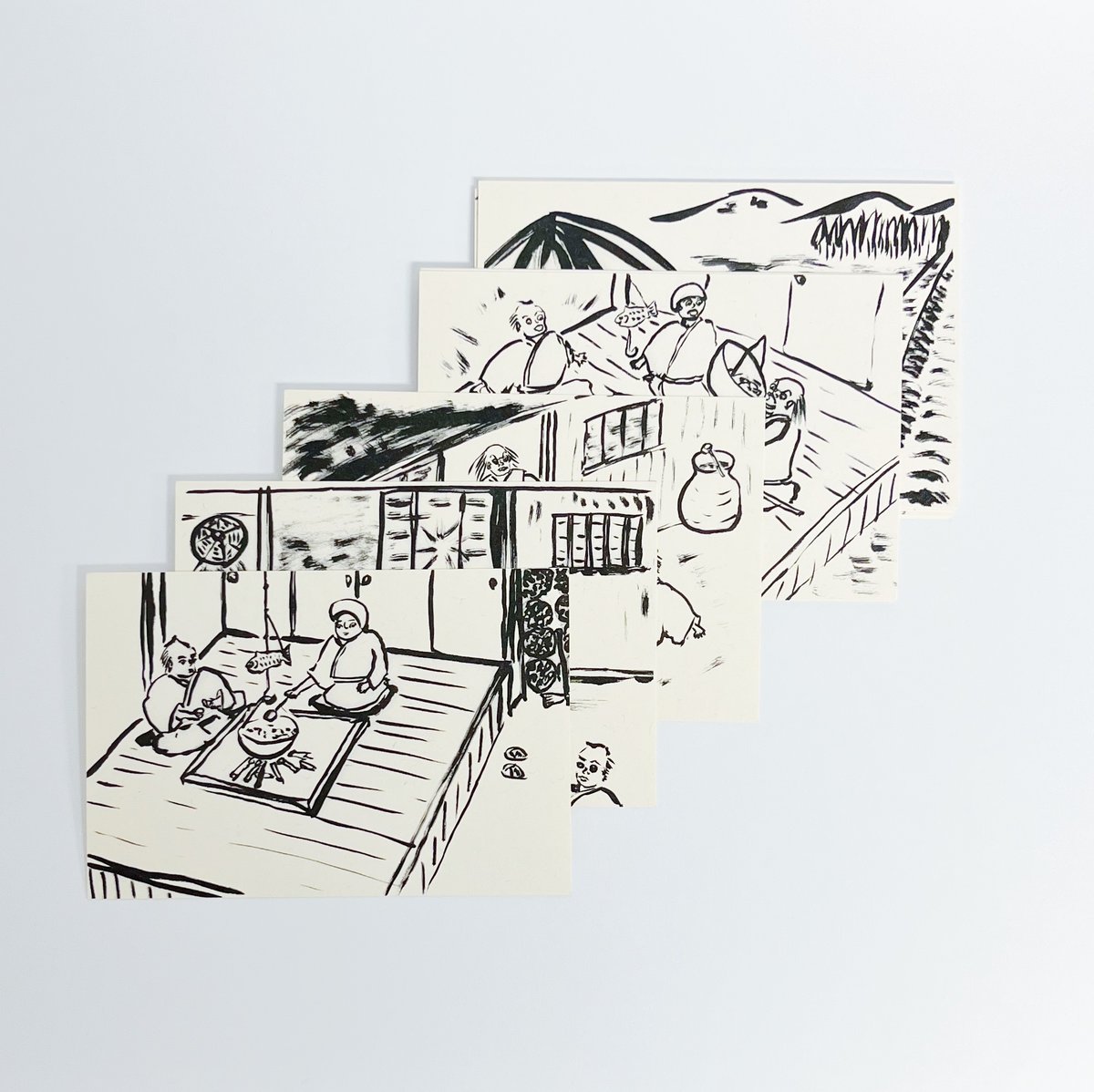 Yamamoto Shown｜絵葉書紙芝居 おちむしゃ | POPOTAME Books & Art