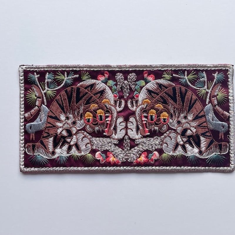 韓国の虎のワッペン（2頭）5色 | POPOTAME Books & Art