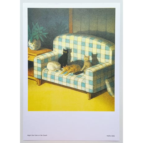 嶽まいこポスター｜Night Owl Cats in the Cauch