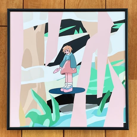 「希少作品」ハシヅメユウヤ　版画　サイン入り　クライングガール 希少作品」ハシヅメユウヤ版画サイン入りクライングガール