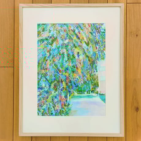 CORBER Bouquet de Pavots】Paris 肉筆画