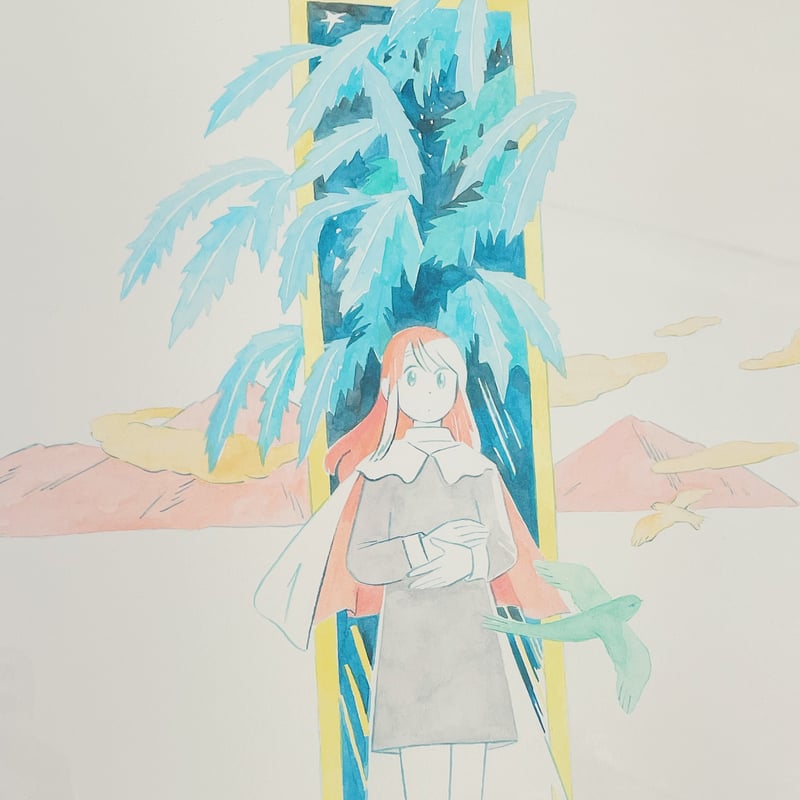高橋由季｜大事なもの（原画・額装） | POPOTAME Books & Art