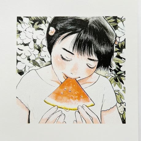 高 妍/Gao Yan/ ガオイェン｜リソグラフプリントシート　葡萄柚・西瓜
