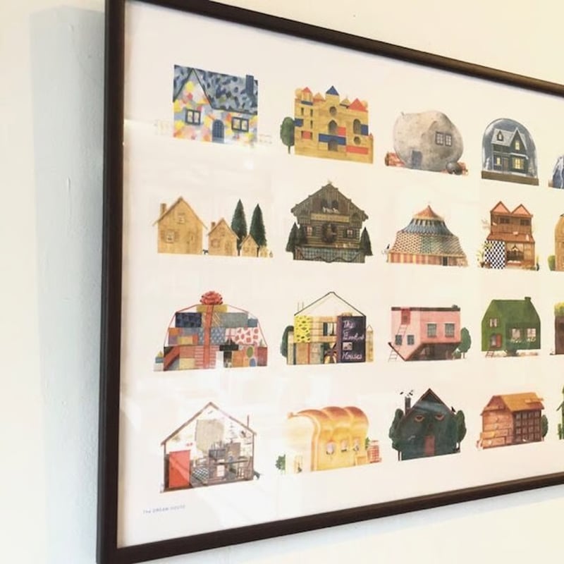 嶽まいこ｜A2 RISOポスター「THE DREAM HOUSE」 | POPOTAME Bo