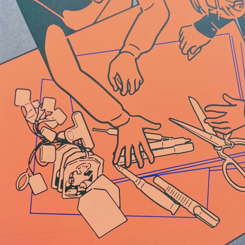 0.1｜シルクスクリーンプリント（作業風景） | POPOTAME Books & Art