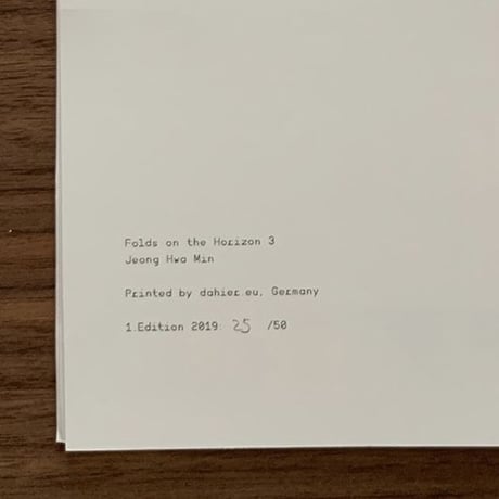 Min Jeong Hwa/ Folds on the Horizon 3