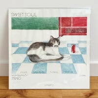 tabacobooks ｜レコードサイズのポスター（水彩画）