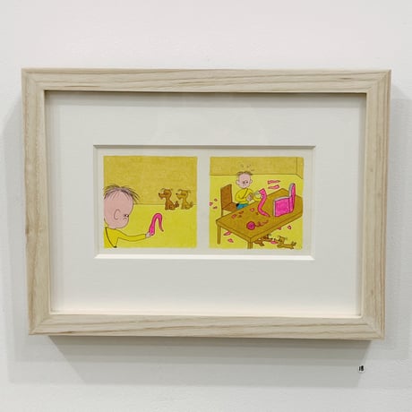 リトグラフ版画本の挿入版画ジョアンポンク