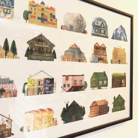 嶽まいこ｜A2 RISOポスター「THE DREAM HOUSE」