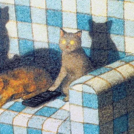 嶽まいこポスター｜Night Owl Cats in the Cauch