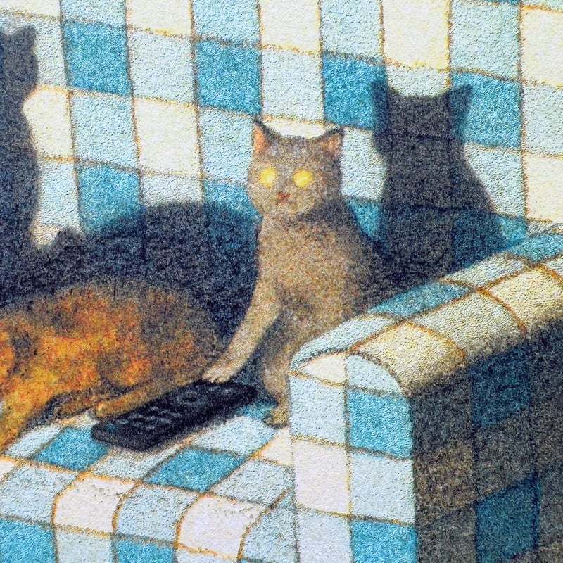 嶽まいこポスター｜Night Owl Cats in the Cauch | POPOTAME