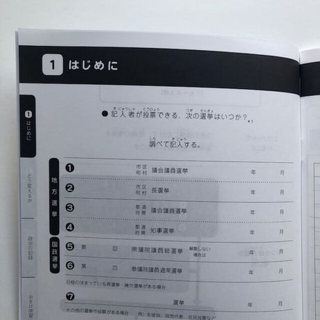 家庭用 せんきょく記録