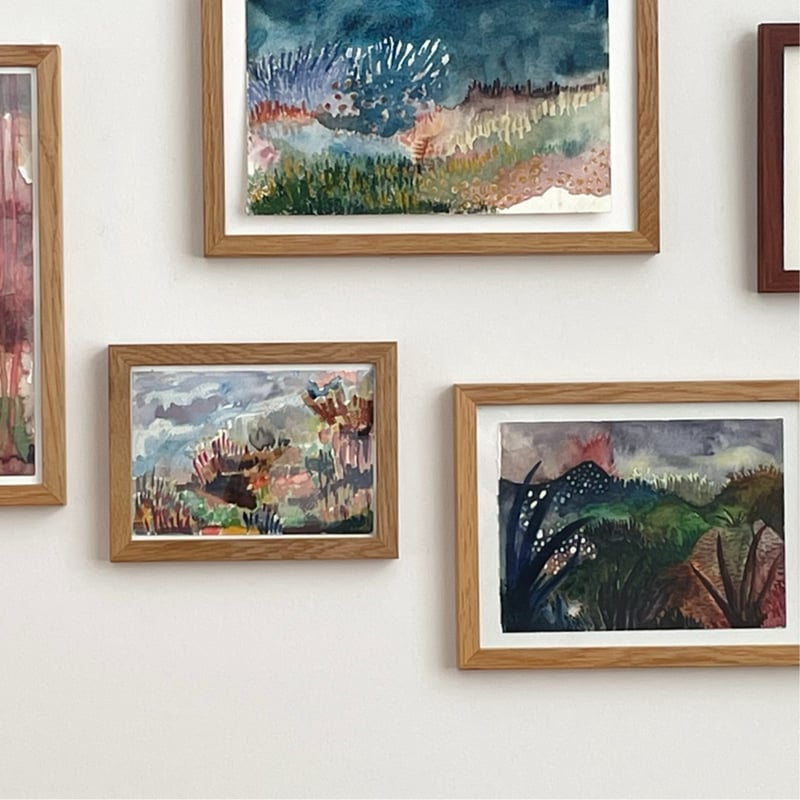 オーロラ・ソールバーグ水彩画 5種（フレーム込） | POPOTAME Books & Art