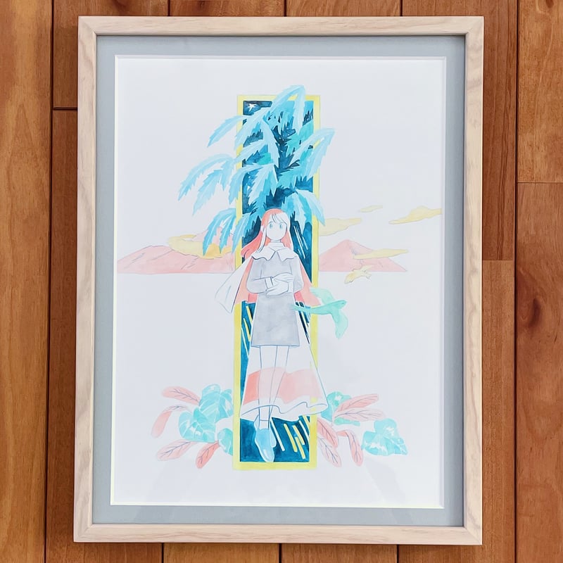 高橋由季｜大事なもの（原画・額装） | POPOTAME Books & Art