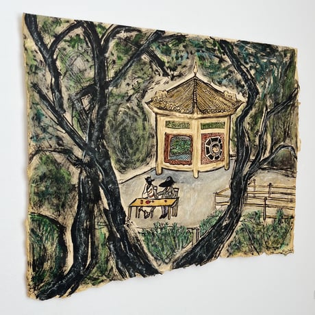 山本精一｜山楼茶会図
