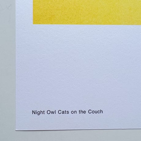 嶽まいこポスター｜Night Owl Cats in the Cauch