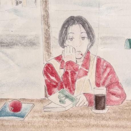 tabacobooks ｜レコードサイズのポスター（水彩画）