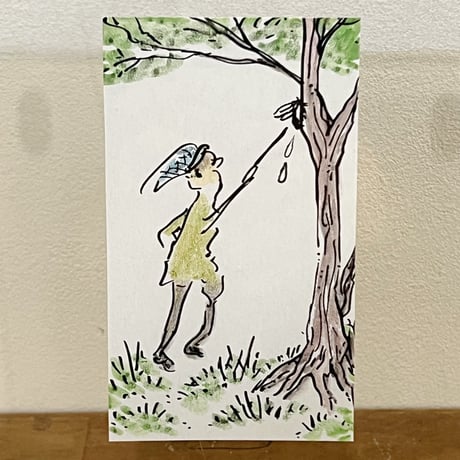山本精一｜原画「蝉捕り」