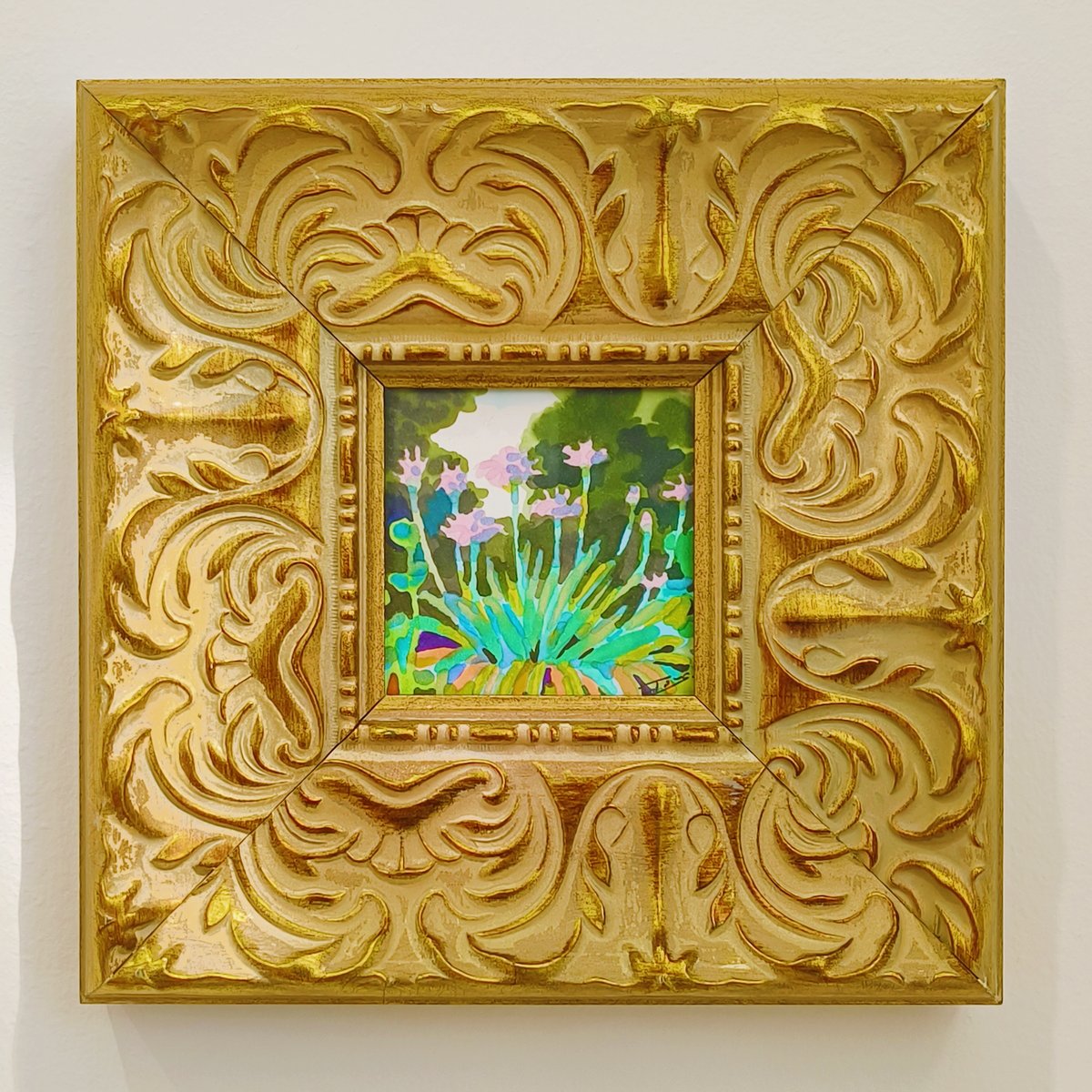 絵画★原画（1点限り）「意識のひずみ（byみかんの皮）」（2021年11月3日） 唐詩選より 黄鶴春舞 | 鶴の里美育美術館 ー準備室ー