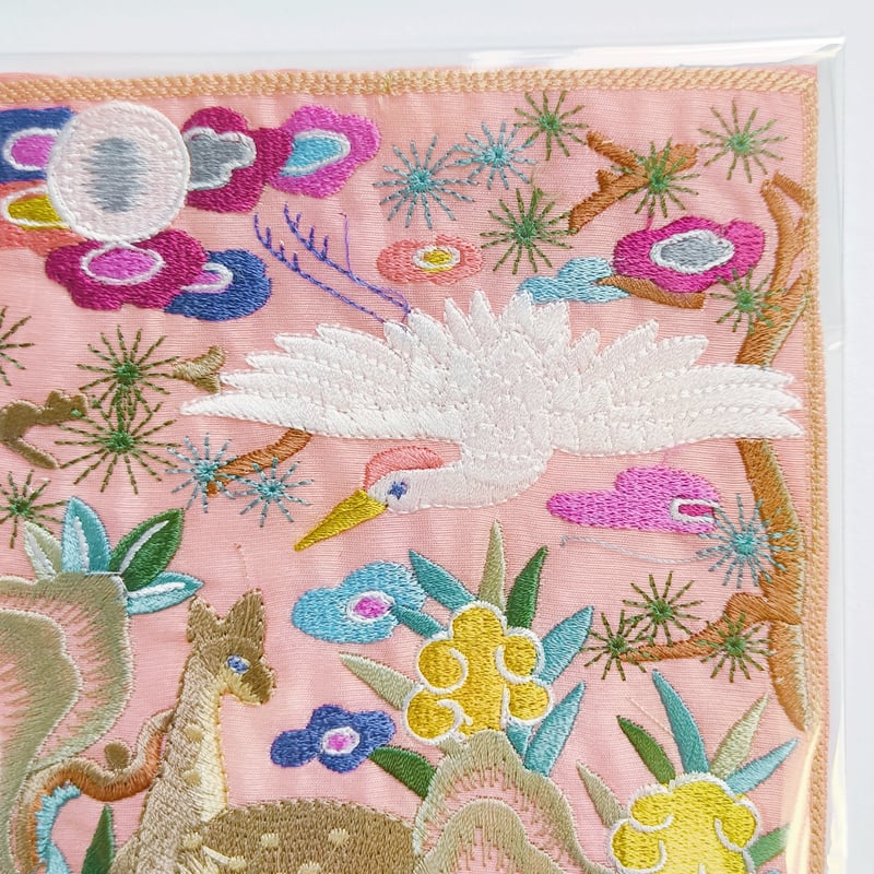 韓国みやげ｜鶴と鹿の刺繍ワッペン | POPOTAME Books & Art