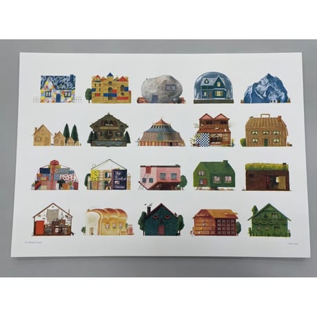 嶽まいこ｜A2 RISOポスター「THE DREAM HOUSE」
