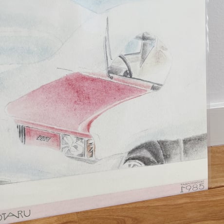 tabacobooks ｜レコードサイズのポスター（水彩画）