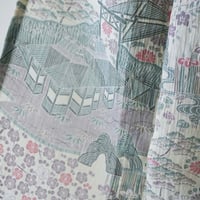 【夏・麻】 生成り色系　茶屋辻文　小千谷縮