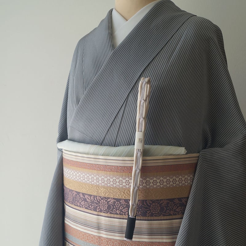 未使用品　小森久　草木染　半幅帯 なごや帯】小森草木染工房 如水間道 博多織なごや帯 | 大山