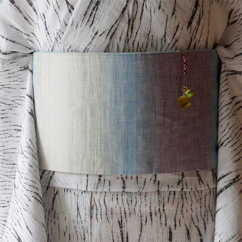 半幅帯】本麻 段暈かし 半幅帯 No.230722⑬ | 大山キモノ・ちぇらうな  