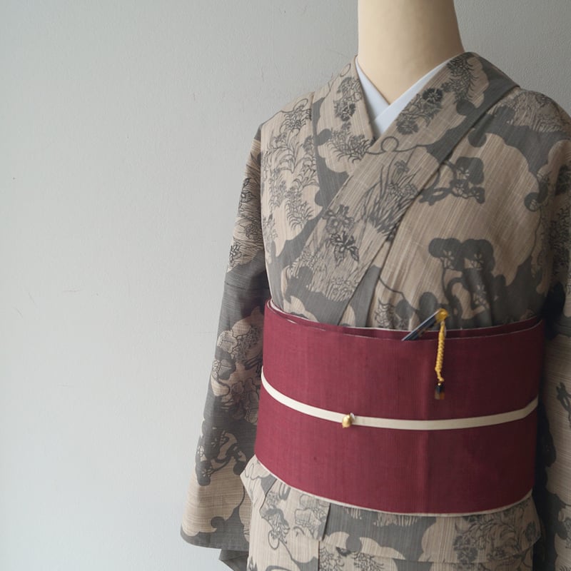 竺仙 浴衣 燕 未使用新品 へし折っ