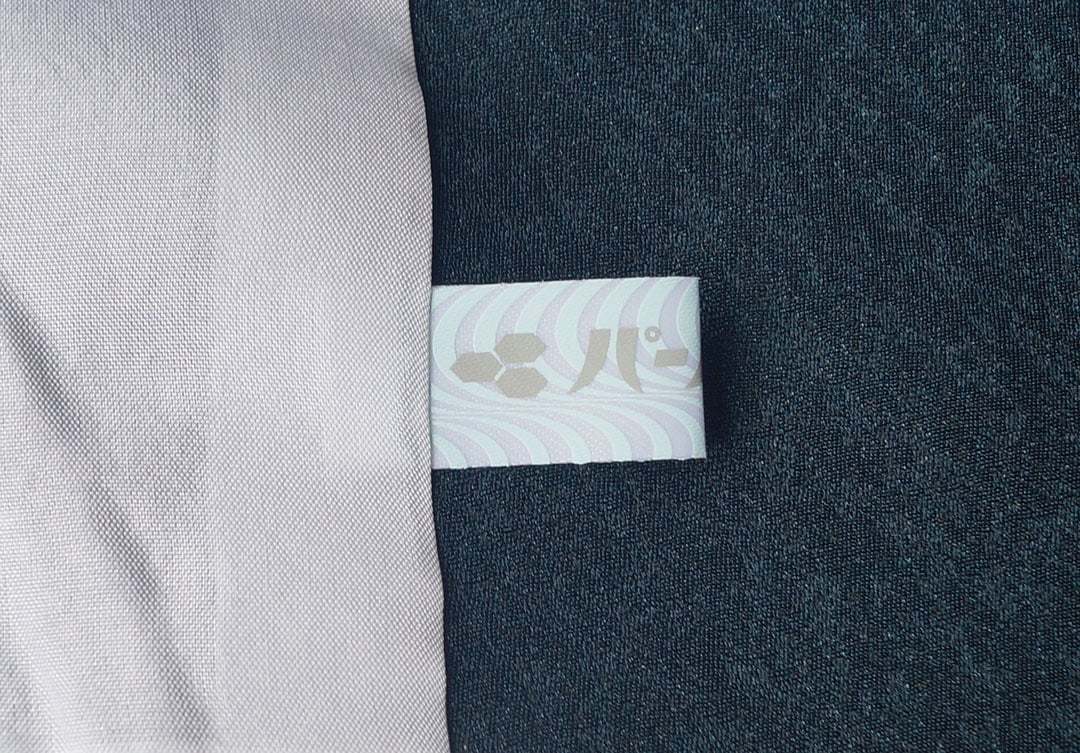 色無地 茅色 縮緬 一つ紋 しつけ糸 K-4617 色無地 茅色 縮緬 一つ紋 しつけ糸 K-4617