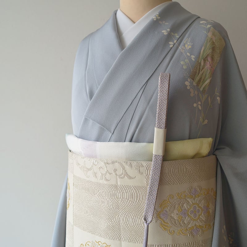 着物リメイク　訪問着　紬地　吉祥唐草文　正絹から作務衣 着物リメイク 訪問着 紬地 吉祥唐草文 正絹から作務衣 - メルカリ
