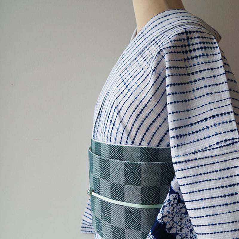 有松鳴海絞り 浴衣 浴衣】トールサイズ 筋絞り有松鳴海絞り浴衣 | 大山