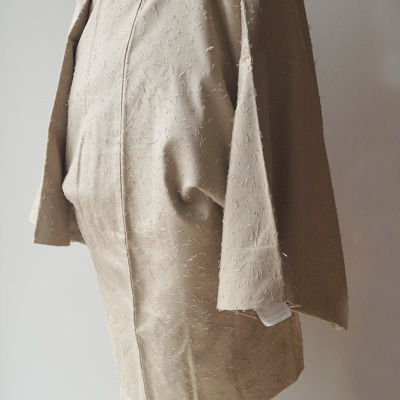 袷羽織】砂色地 ひげ紬 袷羽織 男女兼用 | 大山キモノ・ちぇら