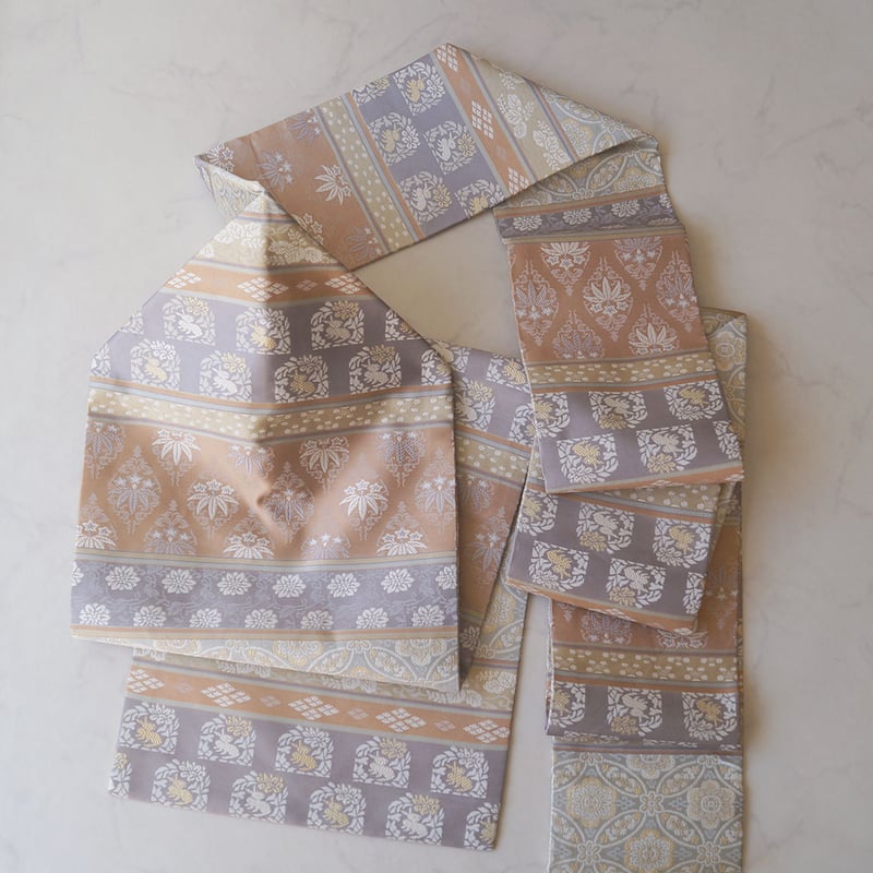 新品未使用】有職文様の名古屋帯夏帯