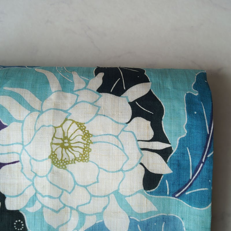 栗山吉三郎 夏帯 月下美人