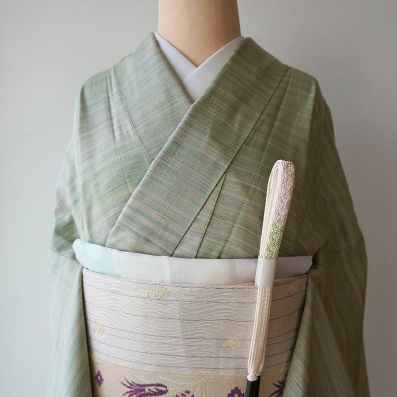 正絹山形県渡源紅花紬