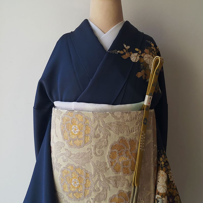 訪問着(袷) (四季の花紋様 未使用しつけ糸付き 鶯色系) 【公式通販】