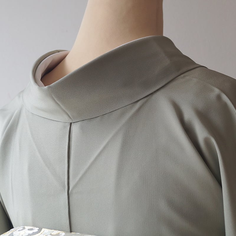 未使用　正絹　訪問着、付け下げ　風情あり　山、樹木　かのこ　暈し染め 未使用 正絹 訪問着 付け下げ 風情あり 山 樹木 かのこ 暈し染め