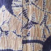 【有松絞り浴衣】伽羅色×滅紫色　抽象花文　仕立上がり浴衣　2025