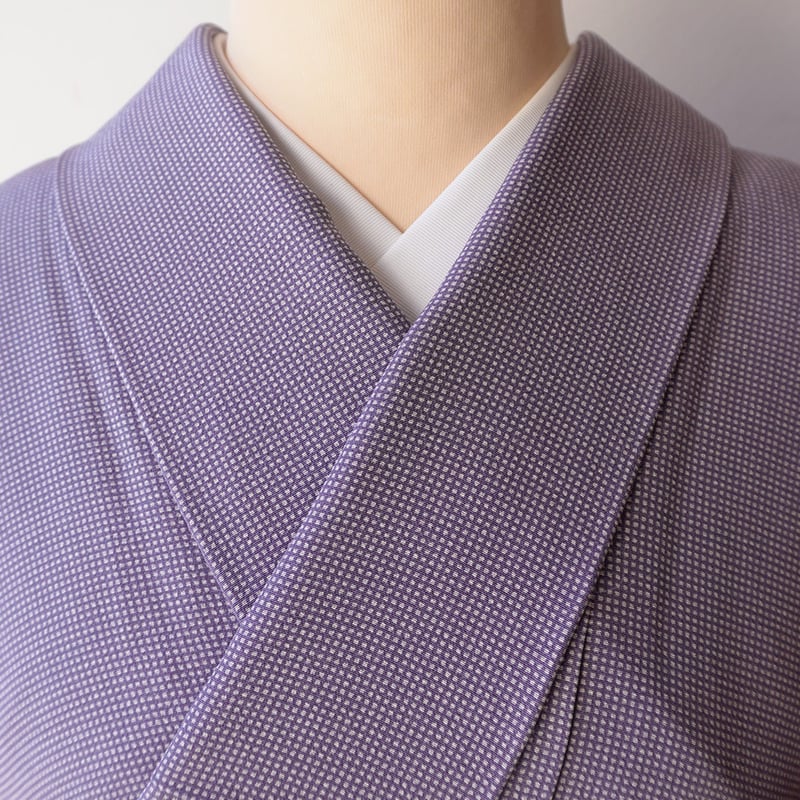 s*k様 江戸小紋 角通し 一つ紋 薄紫色 身丈163.5cm 袷】薄葡萄色✕浅紫 角通し 江戸小紋 | 大山キモノ・ちぇらうな