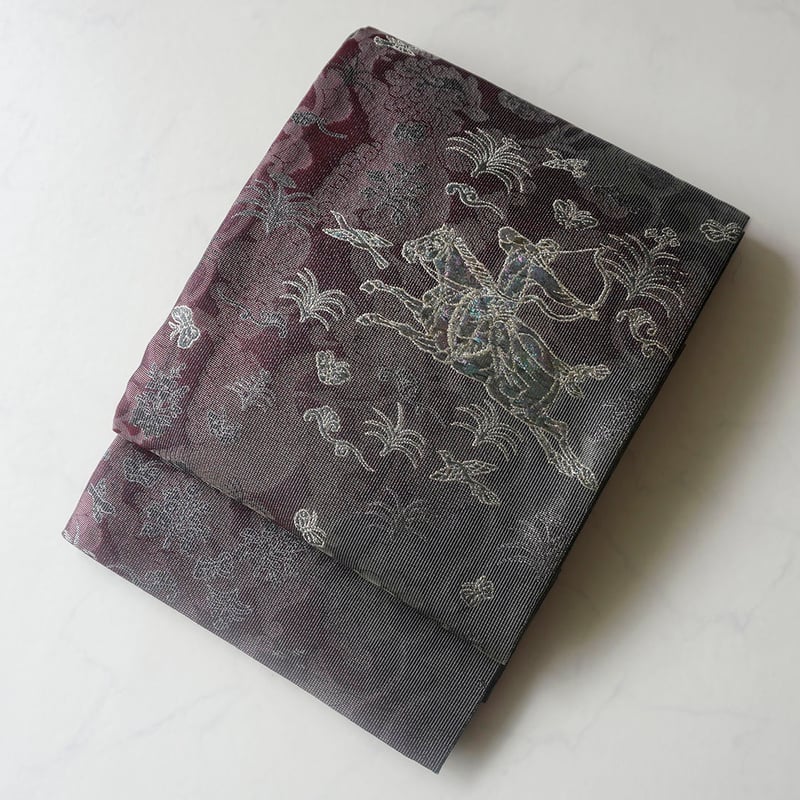 誉田屋竹取物語袋帯五重奏かぐや姫ベージュ