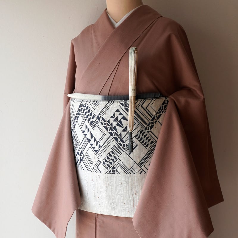 越後夏結城紬〘 広衿・居敷当てあり〙〘 裄:約67cm〙 越後夏結城紬〘 広衿・居敷当てあり〙〘 裄:約67cm〙 越後