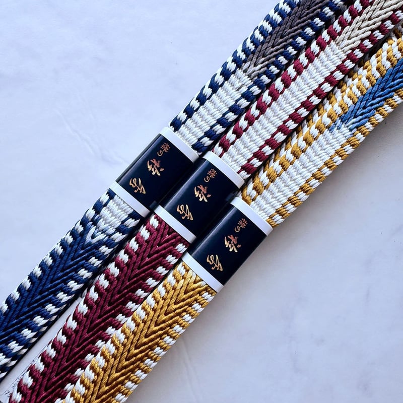 帯締め 衿秀 三井寺 綾竹経巻 片段染 手組み 5588 衿秀・帯締め】