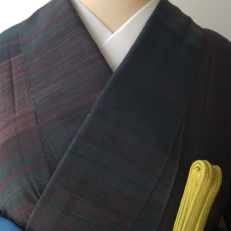 単衣 紬 琉球絣調 褐返色 単衣】榛色地 琉球絣文単衣紬 | 大山キモノ・ちぇらうなぼるた