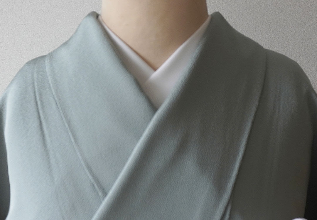 【美品＊未使用】ブルーの無地　絽　正絹　帯おまけ　トールサイズ　色無地　特価☆ Amazon.co.jp: 色無地 袷 着物 正絹 ターコイズブルー 地紋 一つ