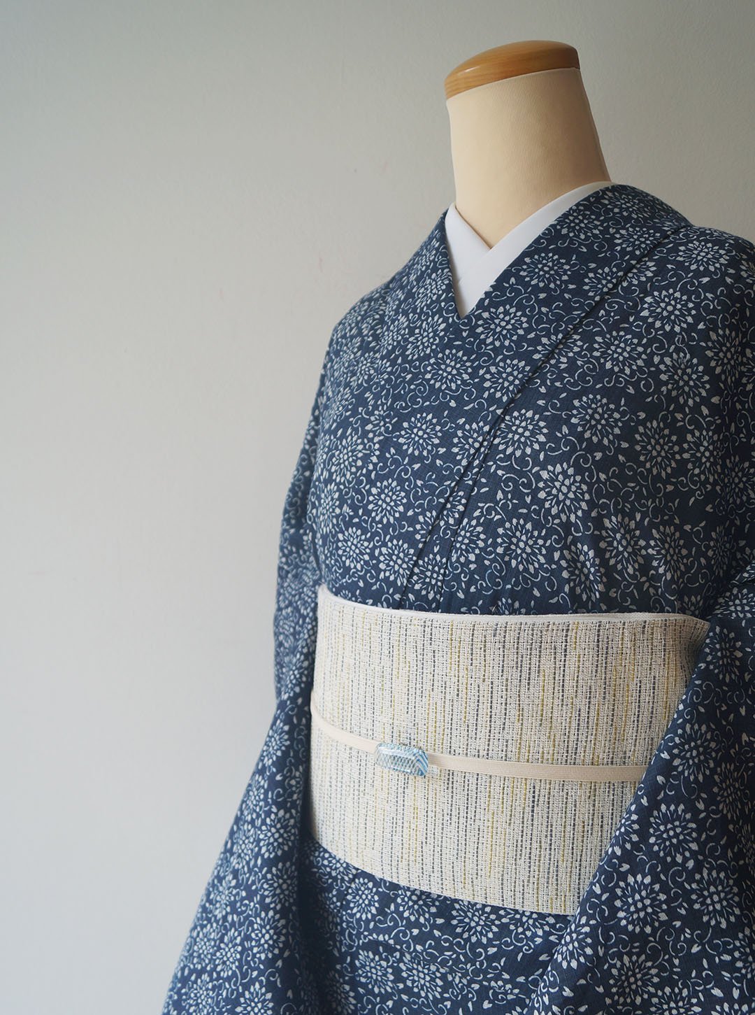 半幅帯　ハンドメイド　裂織の布　大人の兵児帯3　黄色 半幅帯 ハンドメイド 裂織の布 大人の兵児帯 黄色 着物・浴衣