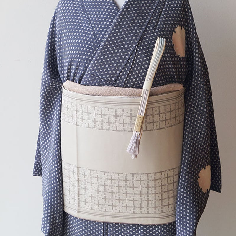 袷】武田菱 雪輪に花びら文 伝統工芸士 附下げ | 大山キモノ・ちぇら  