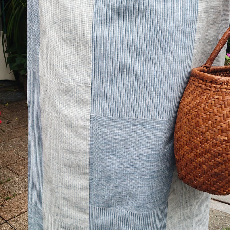 お盆sale❗️紺仁工房　片貝木綿　単衣　着物　正藍絞り染　草木染め　証紙付き img_7b421f753492cfd81cdb8f6c8e